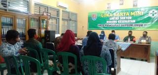 Danramil 17/Dayeuhluhur Kapten Infanteri Agus Wantoro Menghadiri Lokakarya Mini Lintas Sektoral Puskesmas 2 Dayeuhluhur