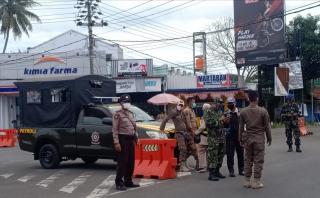 Perketat PPKM di Area Wisata pangandaran, Puluhan Petugas Gelar Ops Yustisi, Tindak 15 Pelanggar Prokes