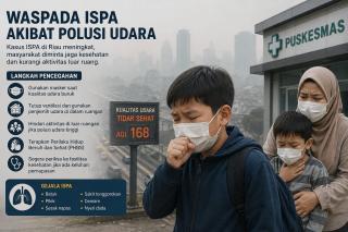 Kasus ISPA di Riau Tembus 1.960, Faskes Diminta Perkuat Kesiapsiagaan