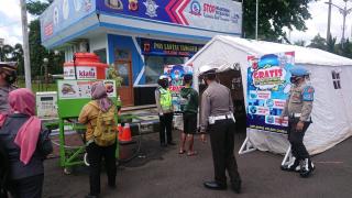 Jelang Libur Panjang Imlek, Satlantas Polres Ciamis Tes Rapid Antigen Pengguna Jalan