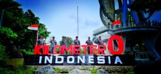 Tugu Nol Kilometer, Jujugan Pertama Satlat KJK 2020 City Tour di Sabang