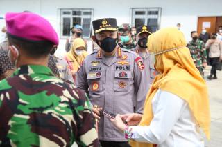 Panglima, Kapolri dan Menkes Tinjau Rusun Nagrak dan Pos PPKM Mikro