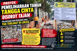 Proyek Taman Tangga Cinta Rp329 Juta Disorot Tajam, Pelaksana dan Pengawas Dinas Tak Terlihat di Lokasi