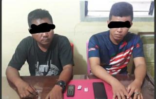 Dua Pemuda Tertangkap Tangan Mengedarkan Sabu
