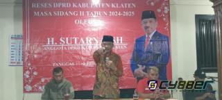 Reses Anggota DPRD Klaten, H. Sutarna SH, Berlangsung Sukses