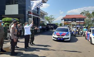 Kapolres Sumedang, Pimpin Launching Tim Pemburu Pelanggar Prokes Covid-19