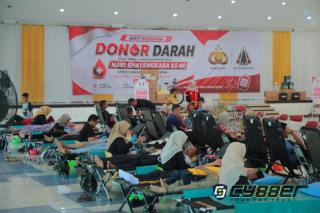 Polres Klaten dan ICK Gelar Donor Darah Massal, Targetkan 1.000 Kantong Darah