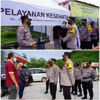 Ops Lilin Candi 2020, Pamatwil Polda Jateng Bersama Kapolres Batang Cek Pos Pam
