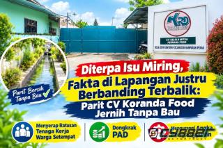 Terkait Isu Miring, Berbanding Terbalik: Kondisi Saluran Parit di Sekitar CV Koranda Food Justru Terlihat Bersih 