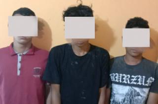 Polsek Sidomulyo Tangkap Tangan Tiga Pelaku Curat Kabel Milik PLN